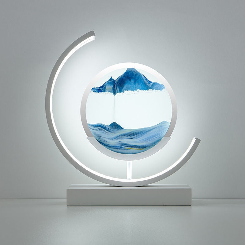 Sand Art Bedside Table Lamp - Ambient Light - Sandscape Design