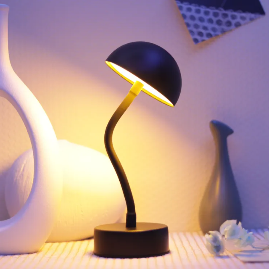 Cordless Table Lamp For Bedroom & Living Room - Rechargeable LED, Touch Dimmable