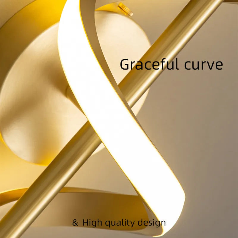 Twisted Metal LED Wall Light – Hard Wired Warm Glow – Bedroom Living Room