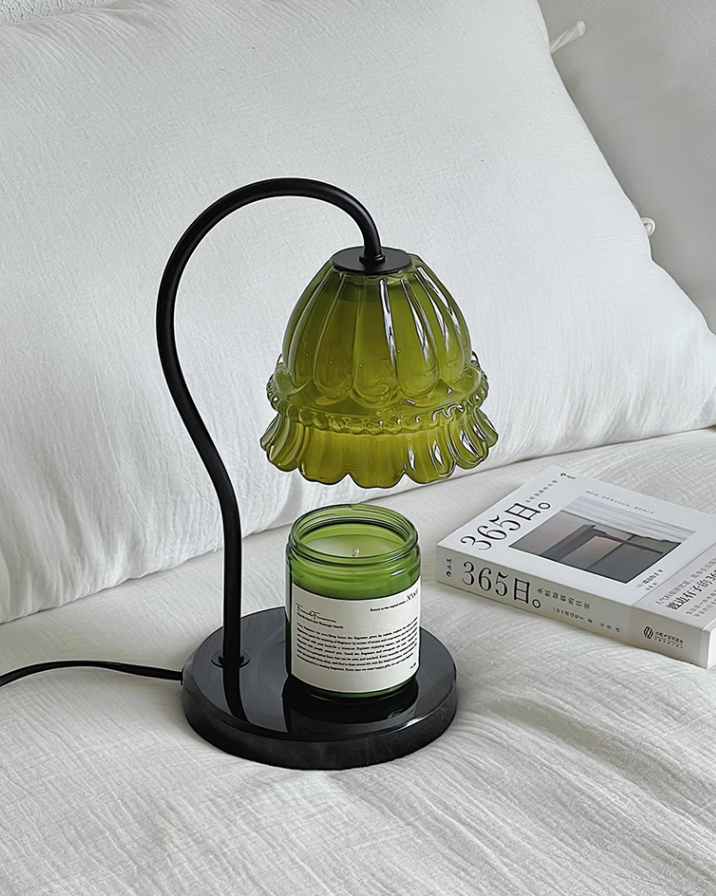 Valon Candle Warmer Lamp – Marble Base & Dome Shade