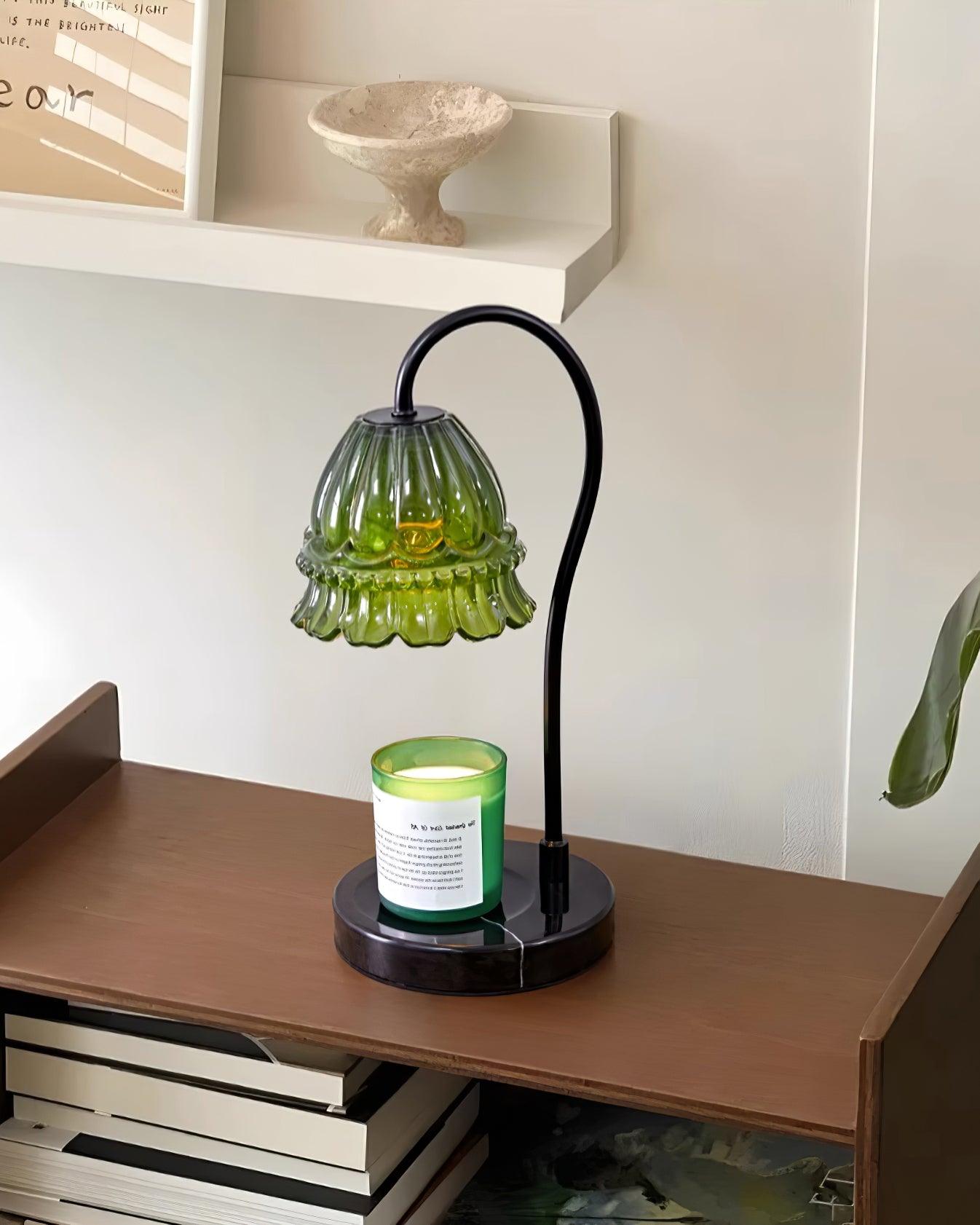 Valon Candle Warmer Lamp – Marble Base & Dome Shade
