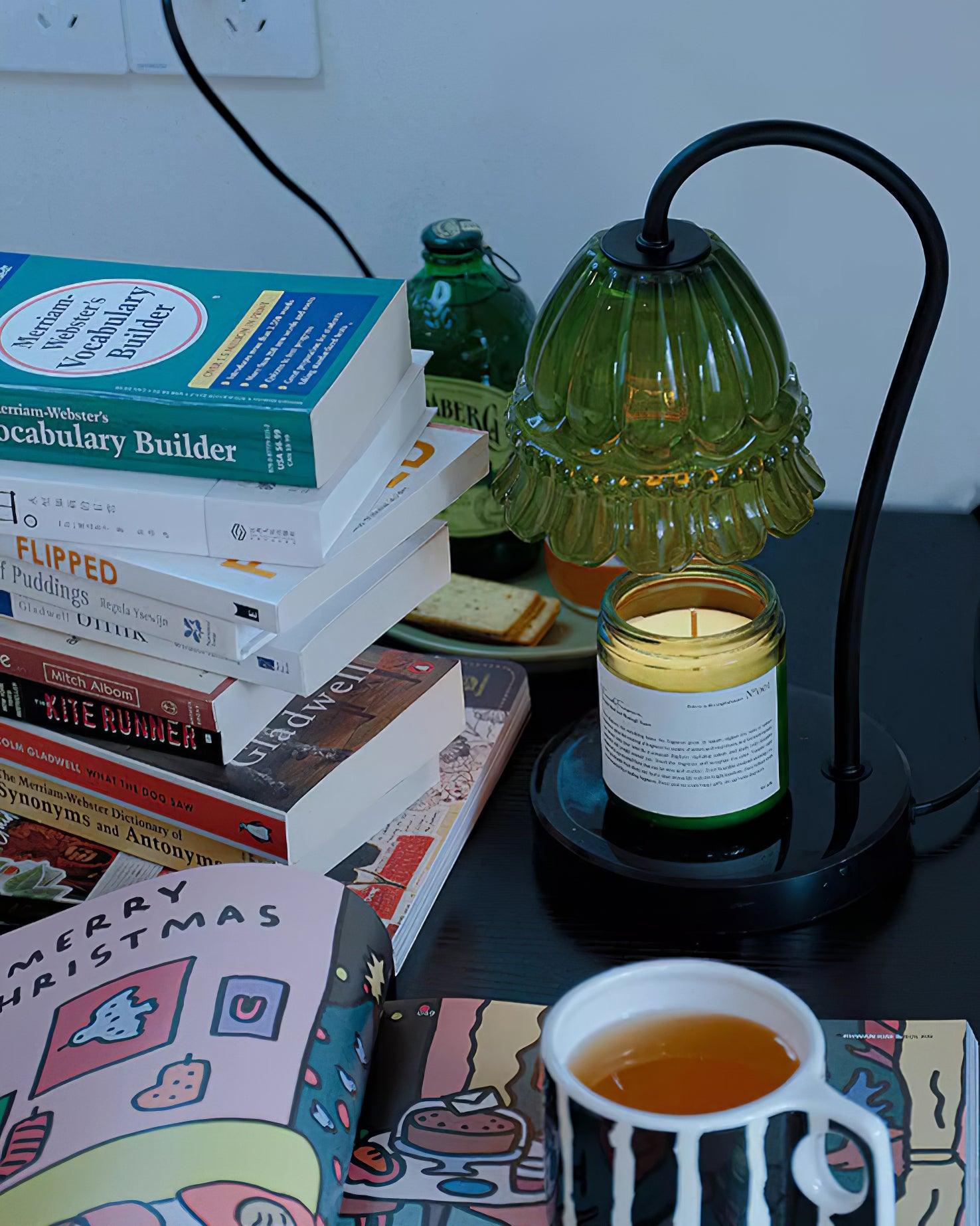 Valon Candle Warmer Lamp – Marble Base & Dome Shade