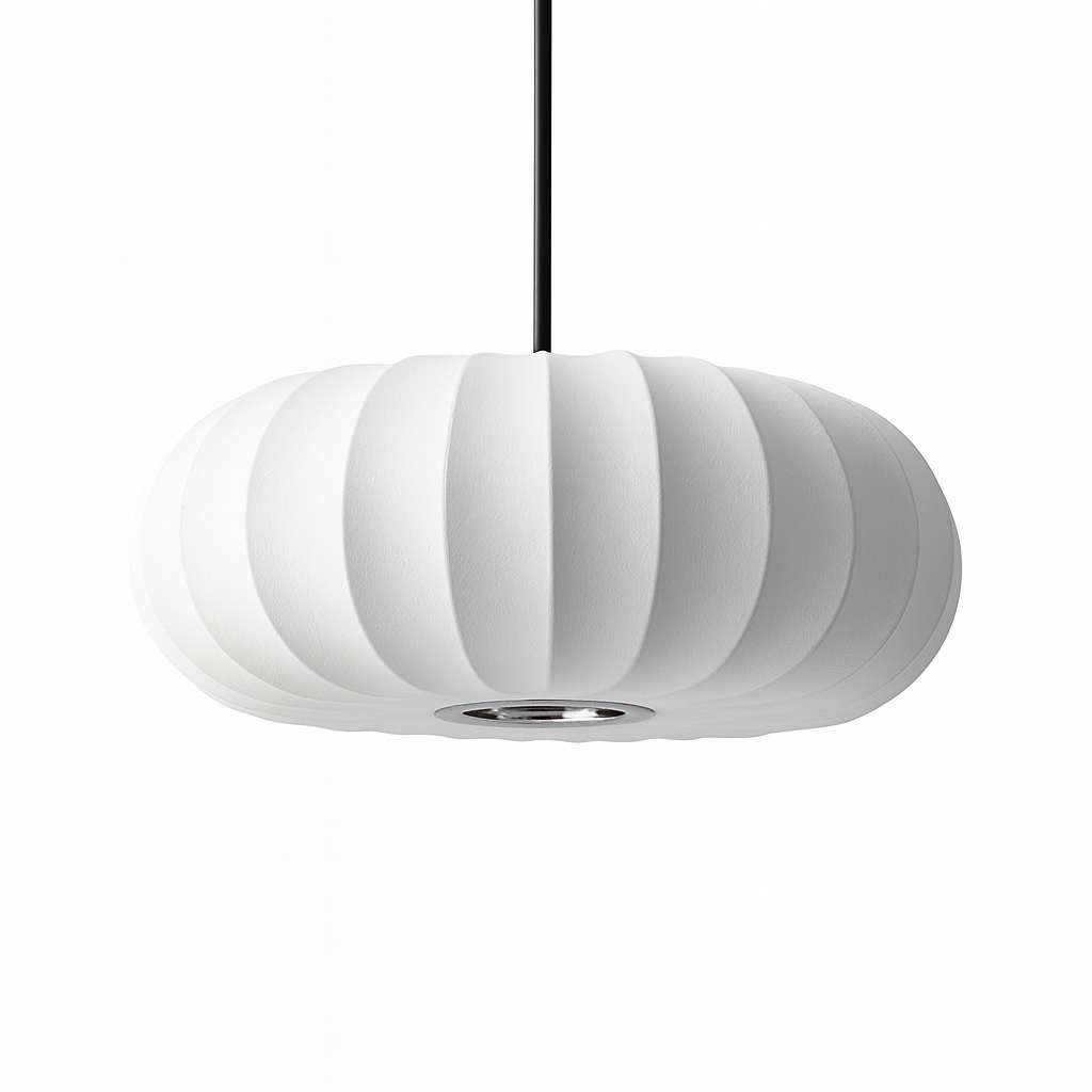 Silk Pendant Light Modern Elegant Hanging Fixture