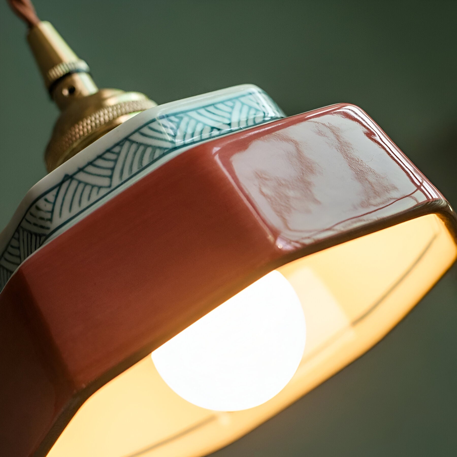 Minimalist Ceramic Contemporary Pendant Ceiling Light