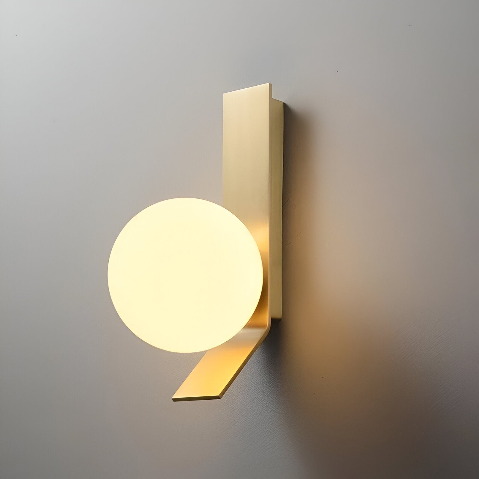 Modern Globe Wall Sconce – LED Bedside Reading Light – Metal & Plastic