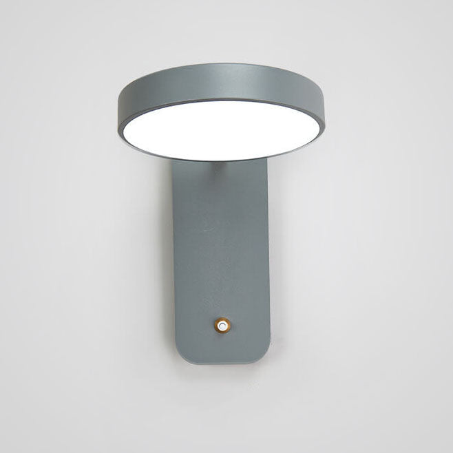 Adjustable LED Wall Sconce – Rotating Disc Head Reading Light – Bedroom Lounge Switch