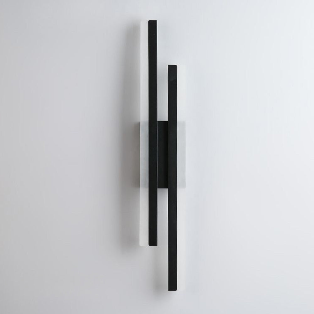 Modern Linear LED Wall Sconce – Staggered Bars Slim Profile – Lounge Bedroom Hallway