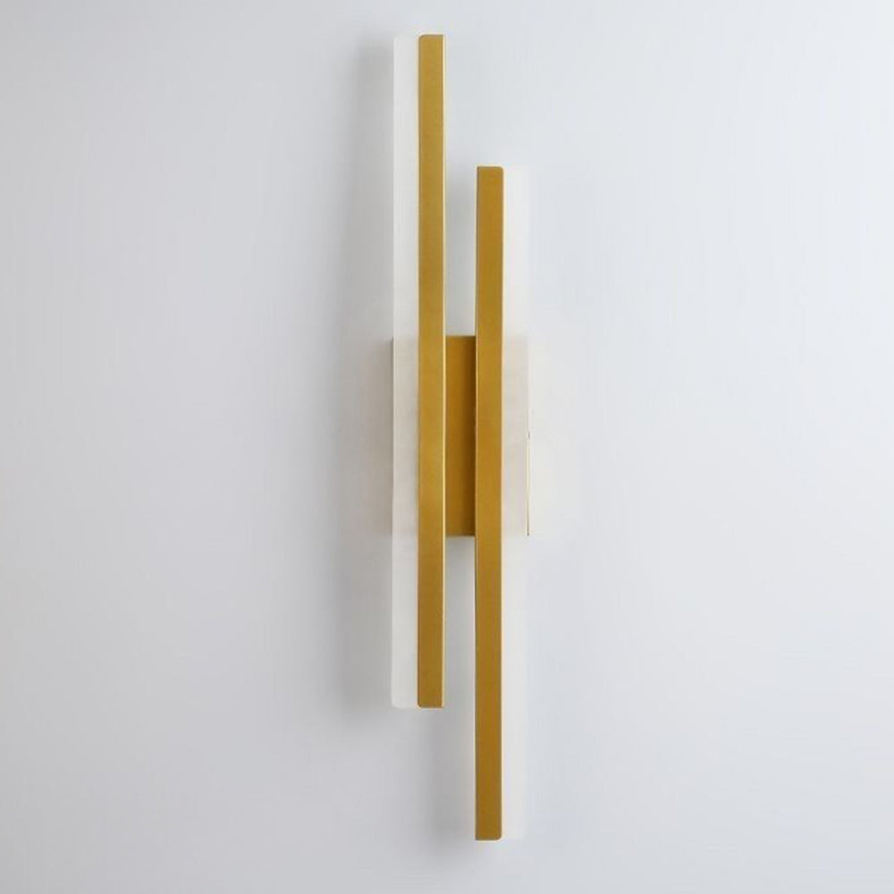 Modern Linear LED Wall Sconce – Staggered Bars Slim Profile – Lounge Bedroom Hallway