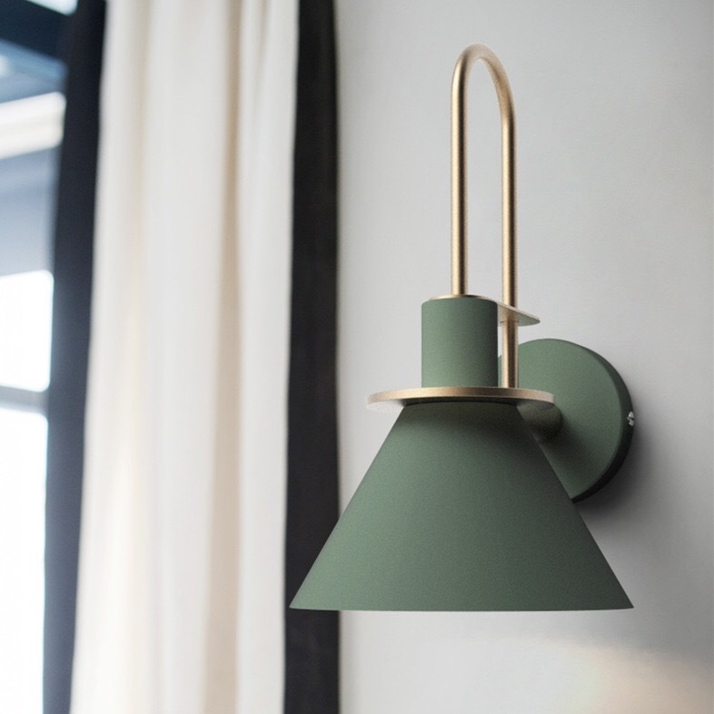 Modern Cone Metal Wall Light – Hardwired – Bathroom & Hallway