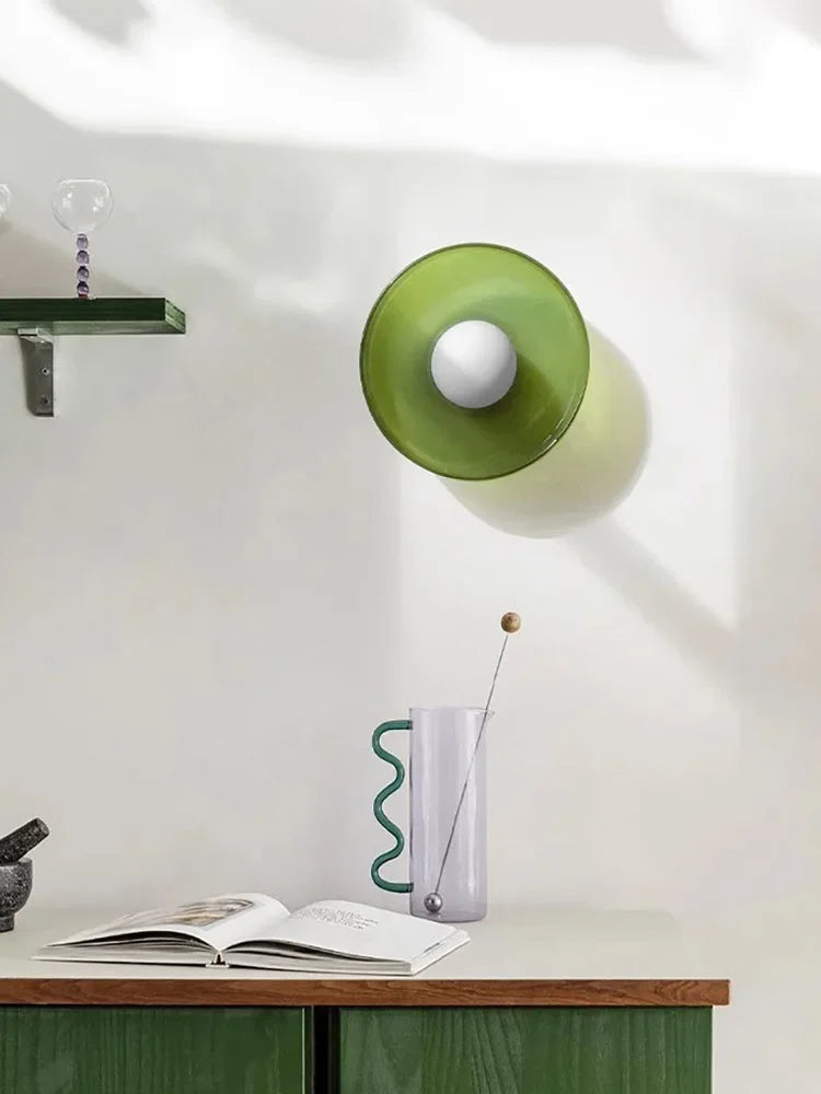 Glass Flush Mount Ceiling Light