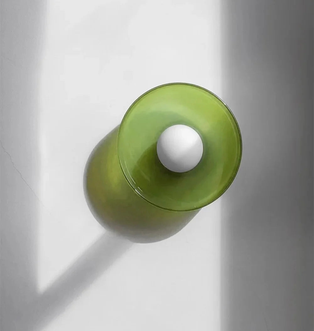 Glass Flush Mount Ceiling Light