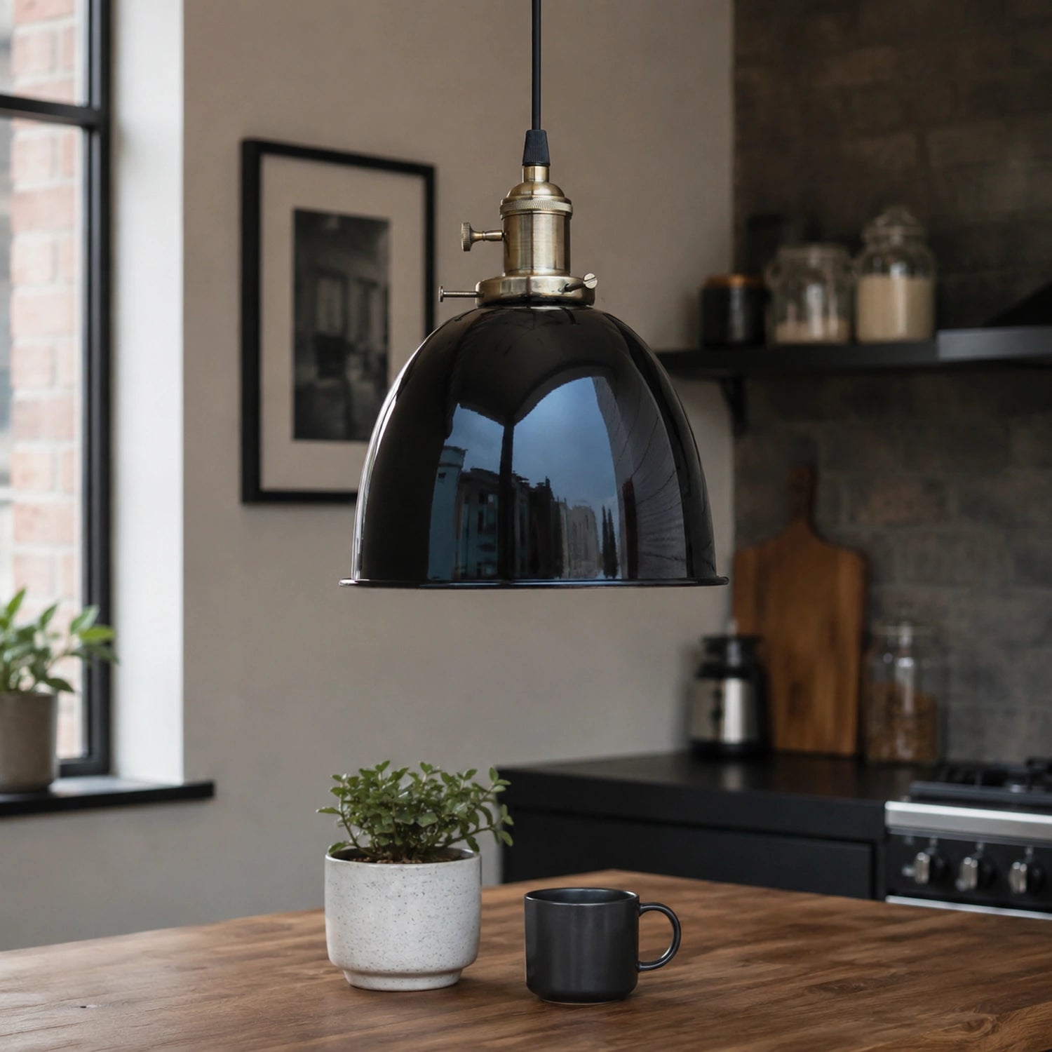 Vintage Industrial Metal Pendant Light