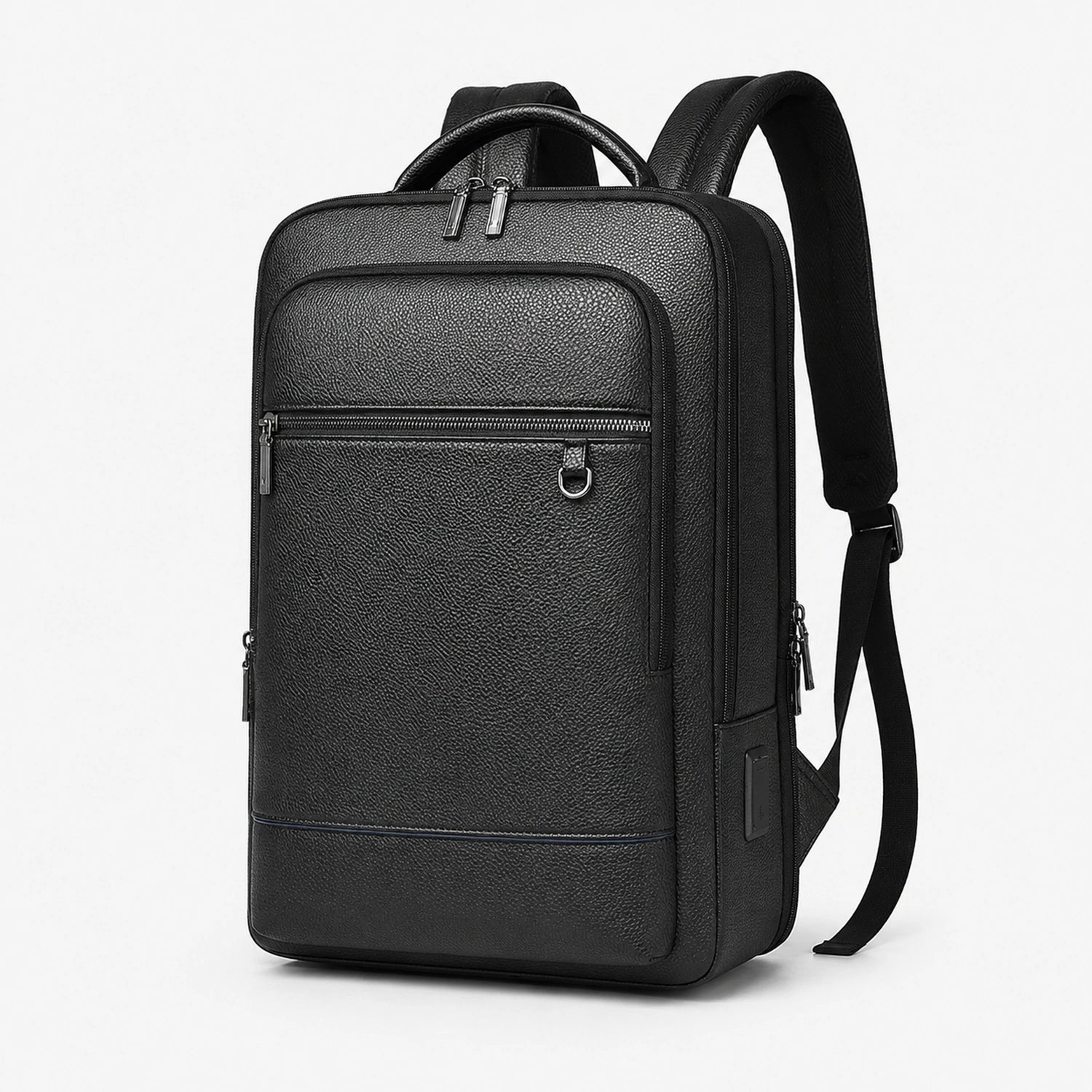 Executive PU Leather Laptop Backpack