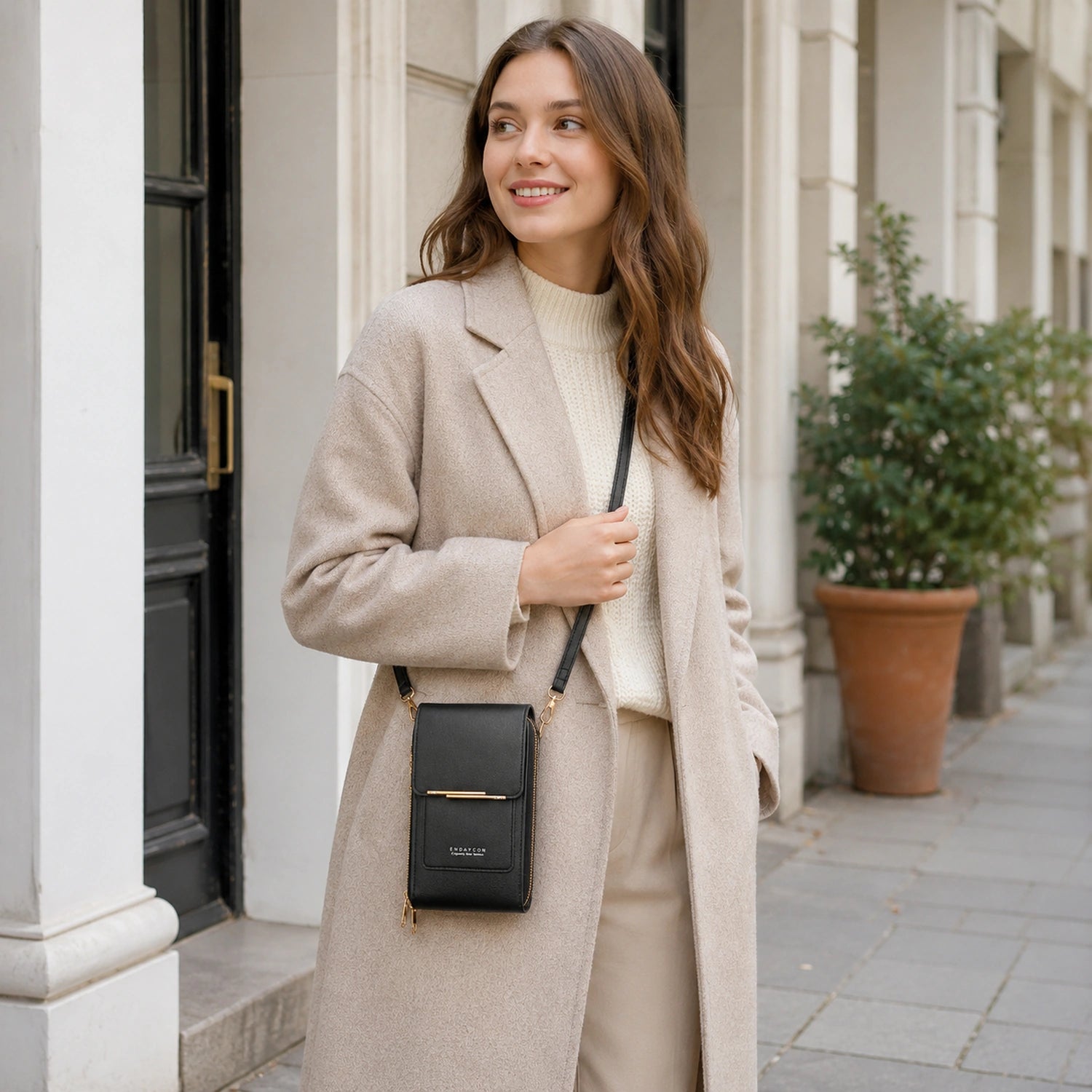 Crossbody Phone Bag with Touch Screen & Wallet