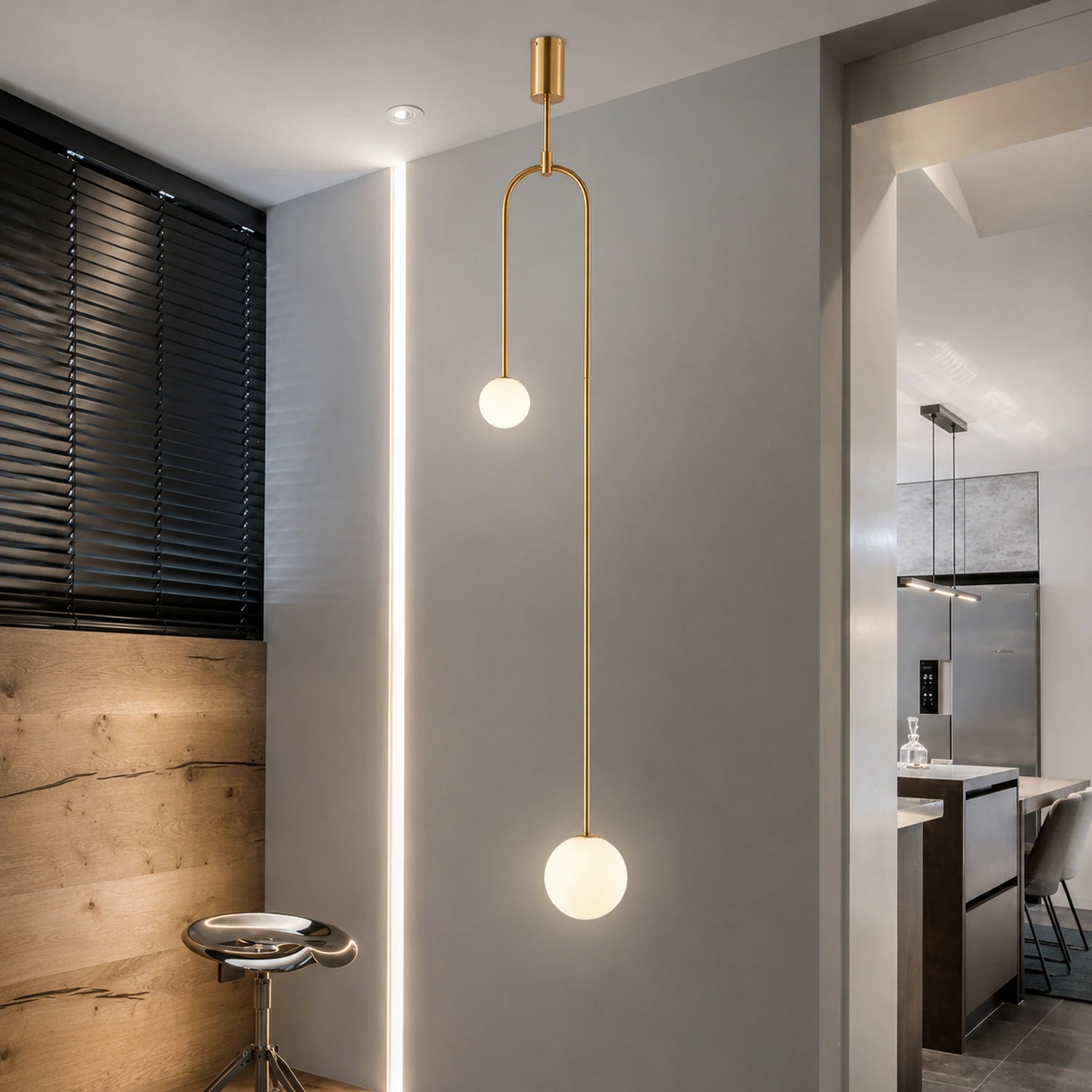 Modern Glass Ball Pendant Light