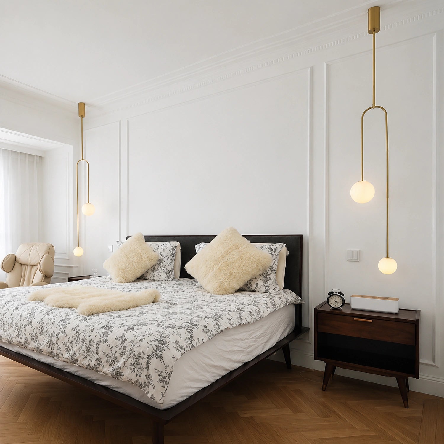 Modern Glass Ball Pendant Light