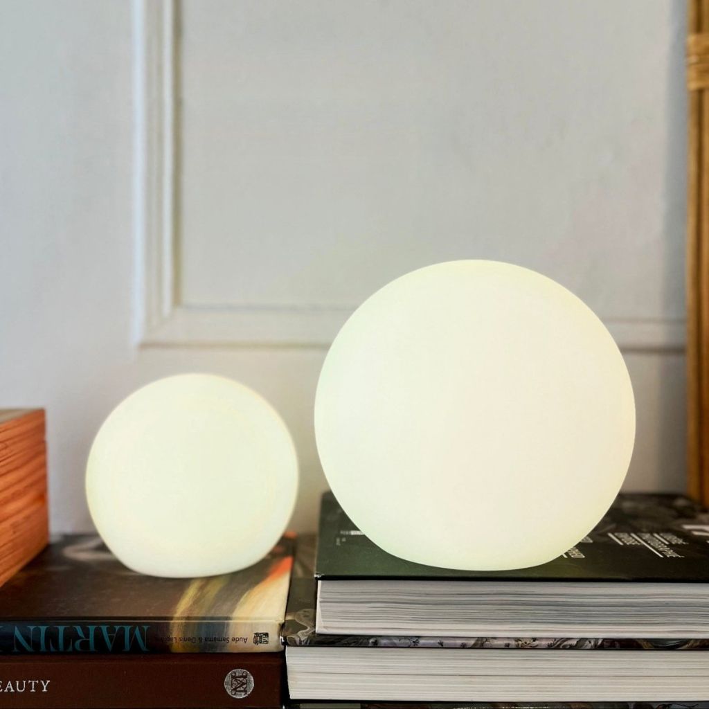 Cordless LED Moon Table Lamp Rechargeable Night Light