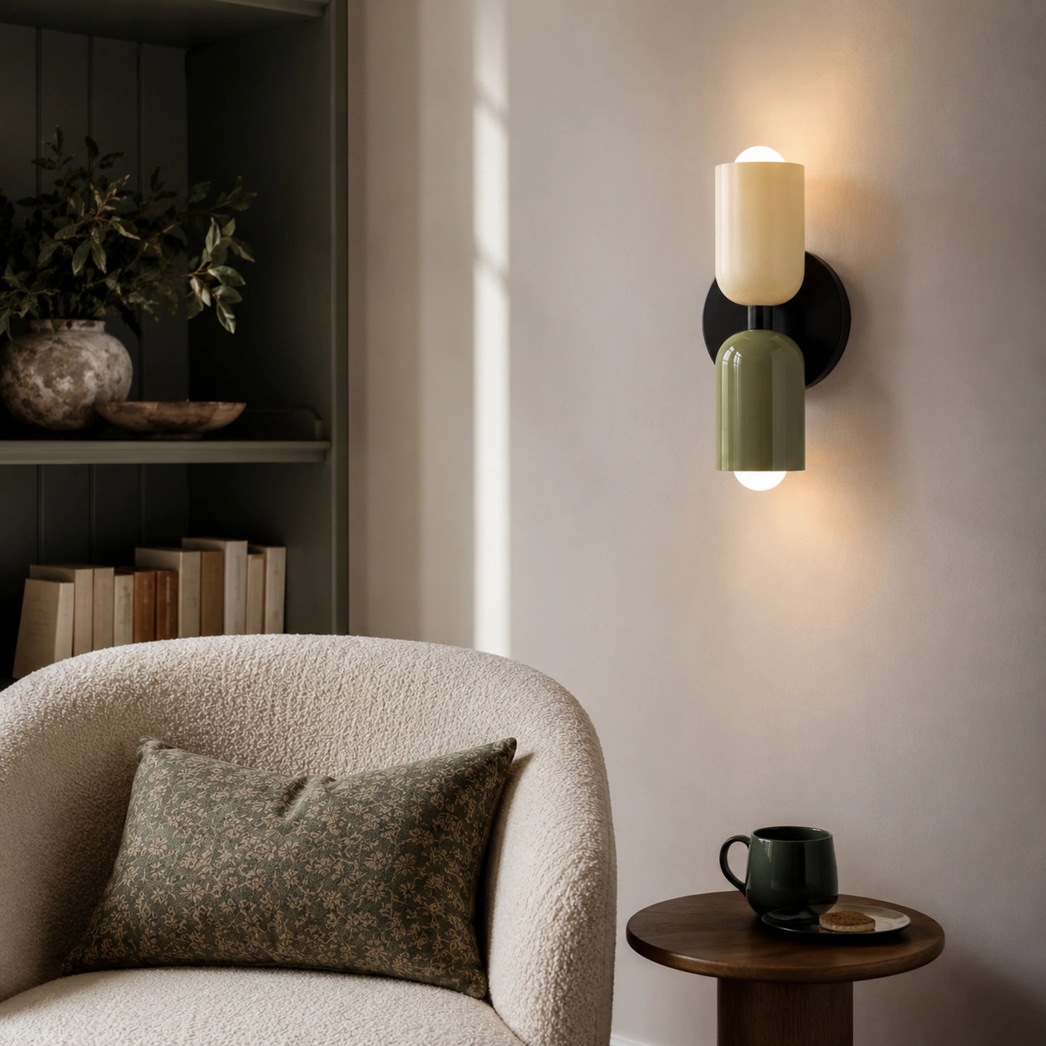 Contemporary Metal Wall Lamp with Up and Down Lighting