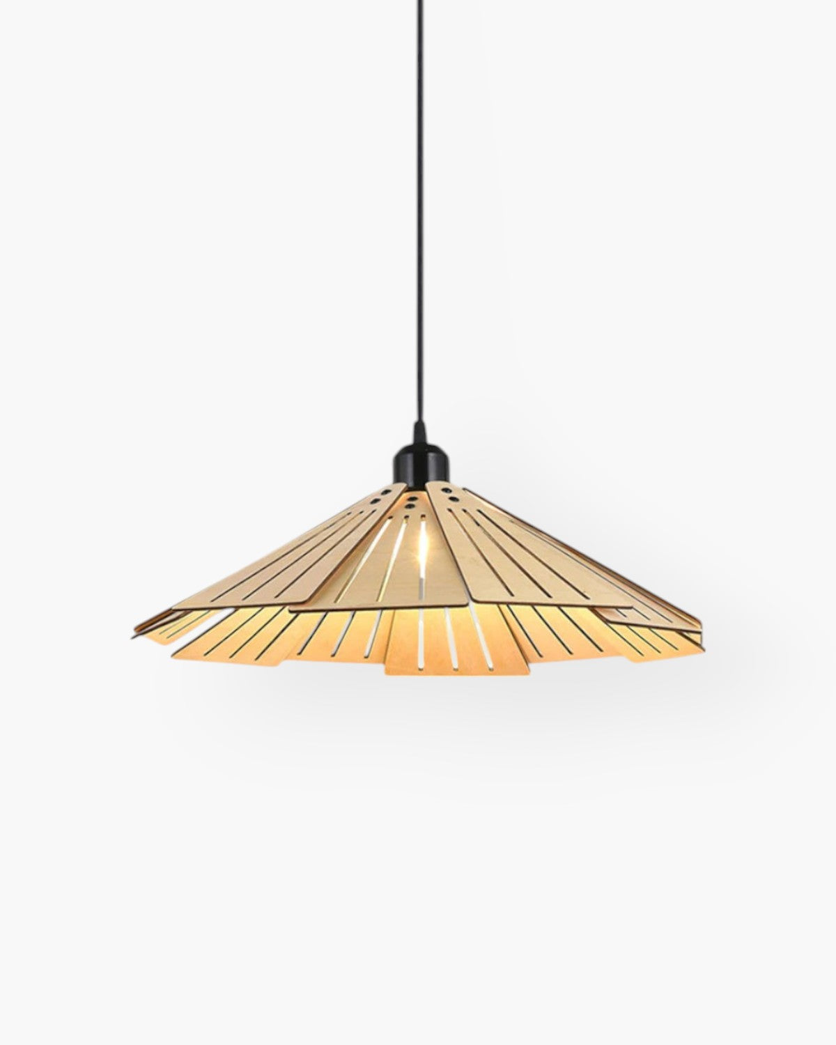 Japandi Minimalist Wooden Elegant Hanging Pendant Light