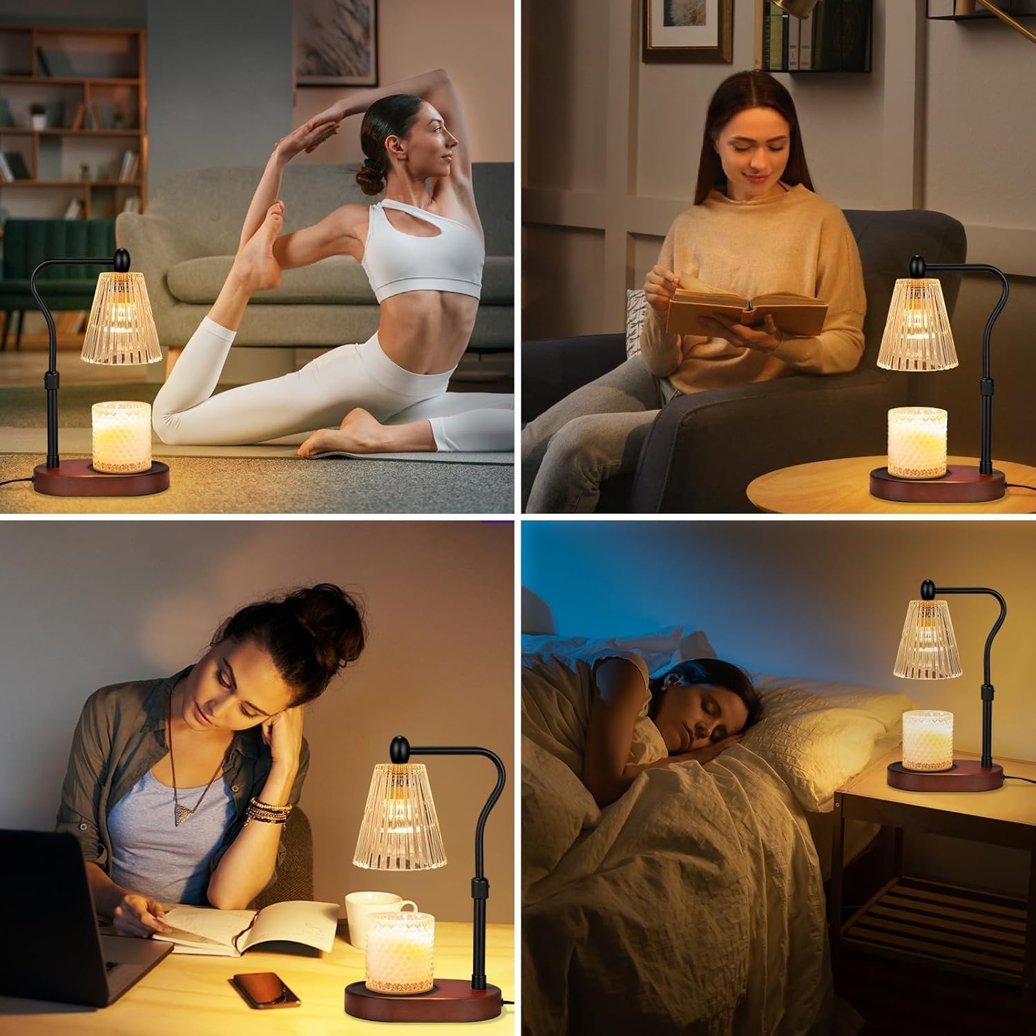 Adjustable Electric Candle Warmer Lamp Timer and Dimmer