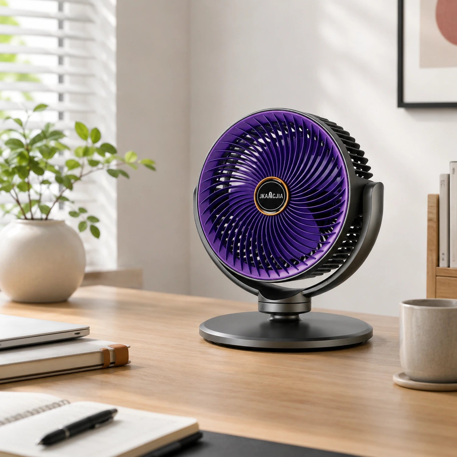 3-in-1 Modern Air Circulator Fan with 5 Speeds and 4 Adjustable Heights