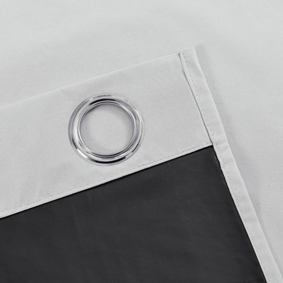 Curtain lining and eyelet construction detail