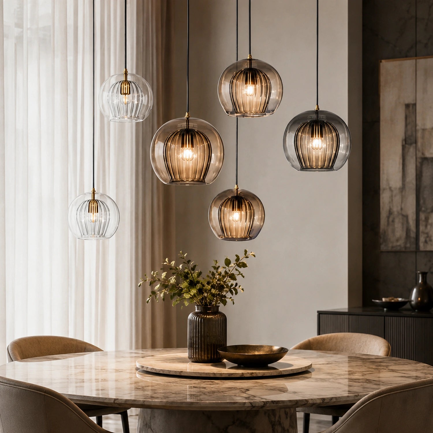 Modern Glass Pendant Light