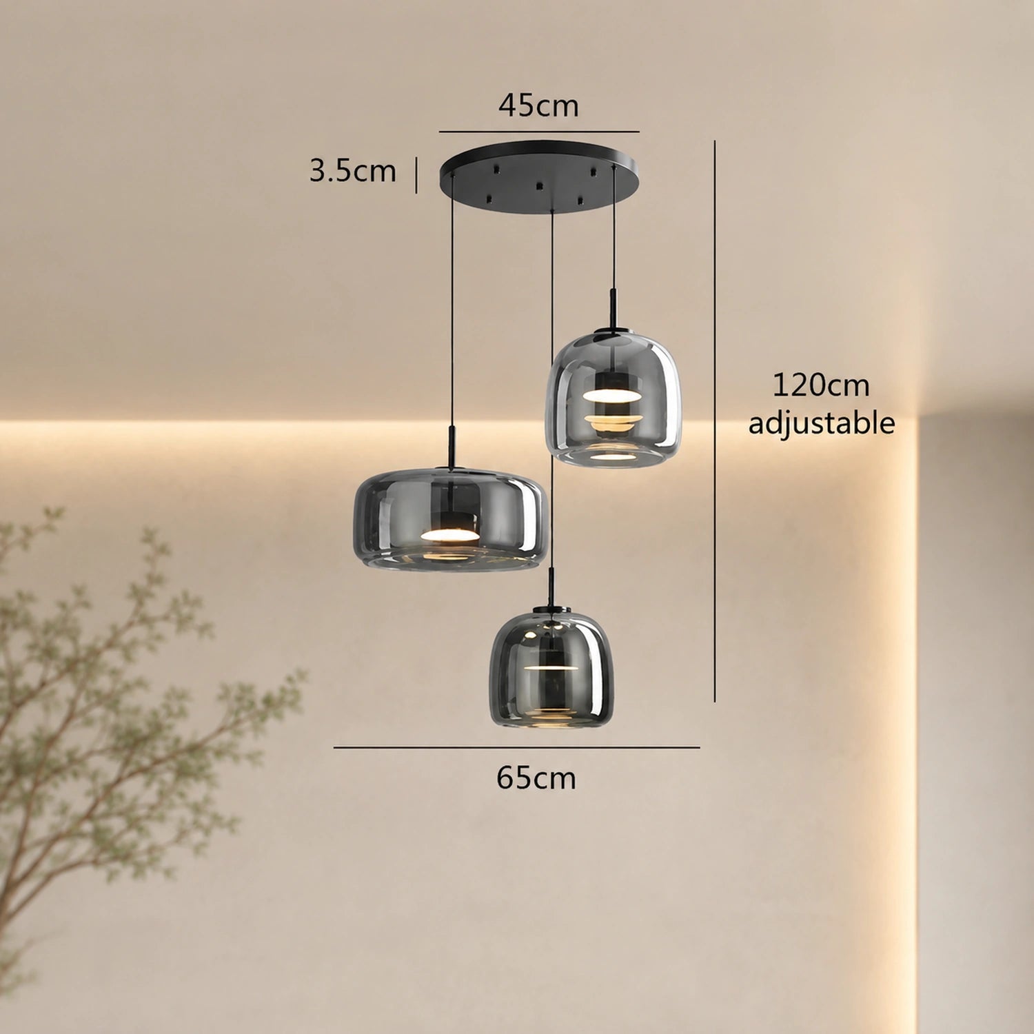 Modern Glass Pendant Light - Nordic Style