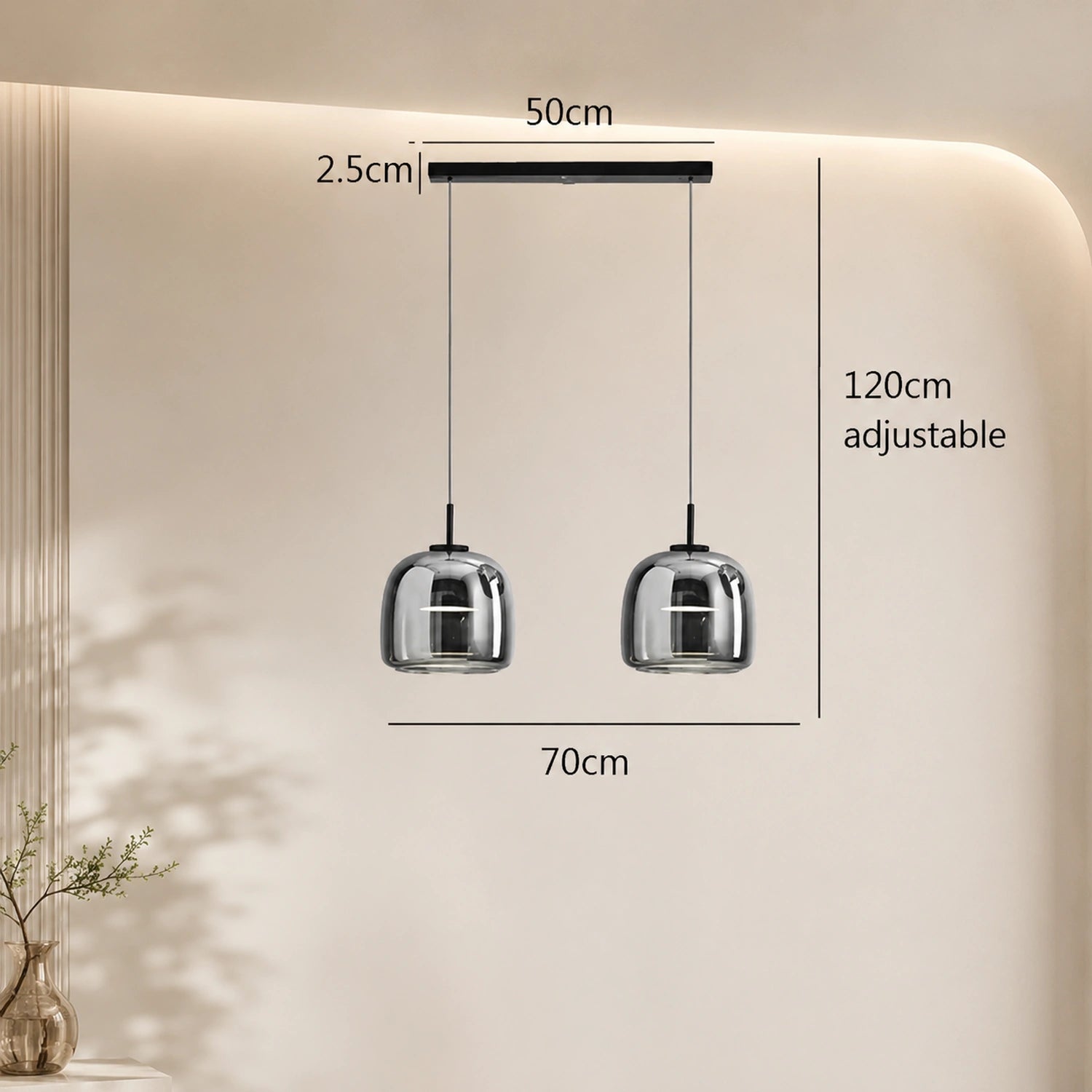 Modern Glass Pendant Light - Nordic Style