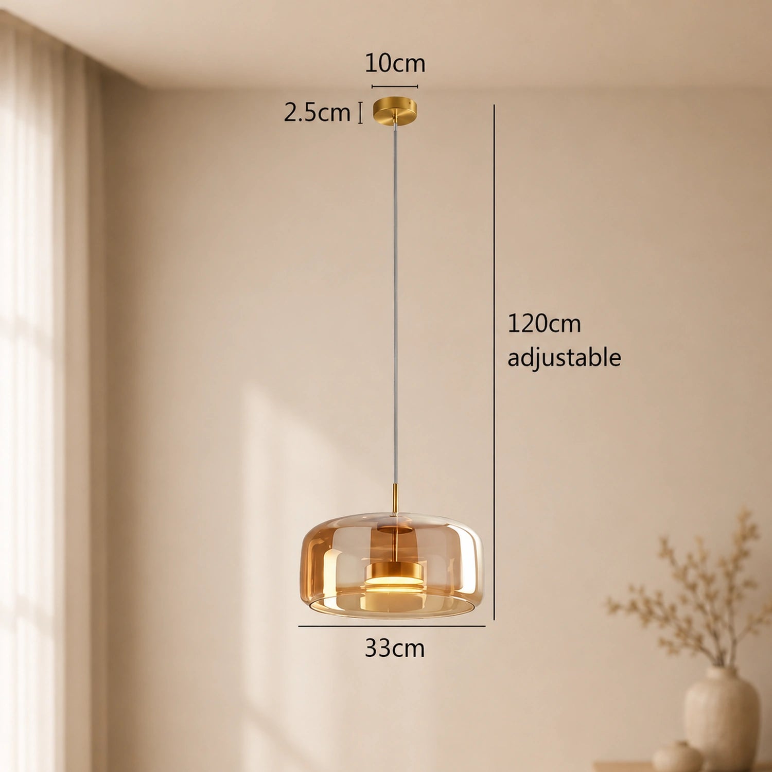 Modern Glass Pendant Light - Nordic Style
