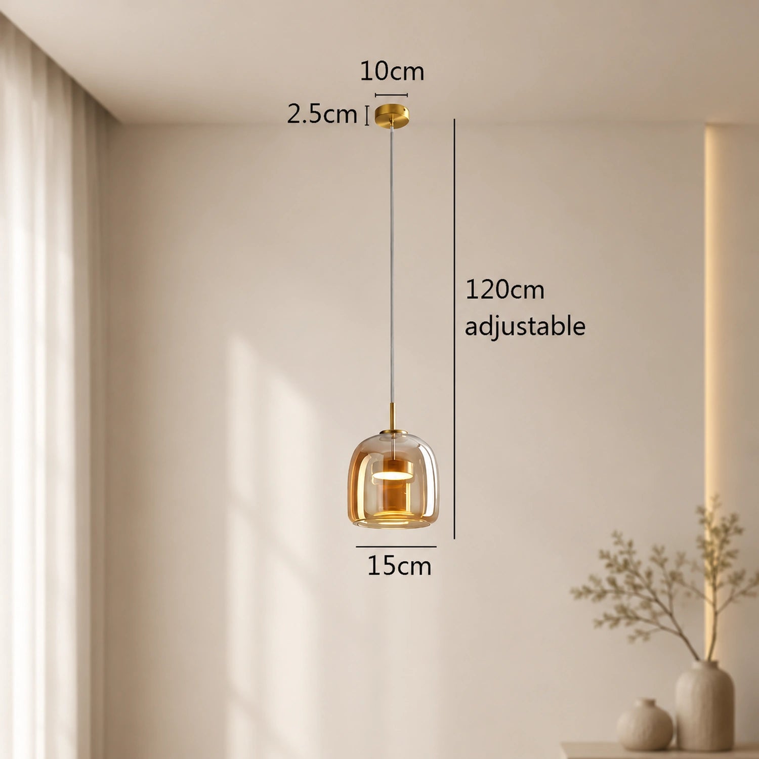 Modern Glass Pendant Light - Nordic Style