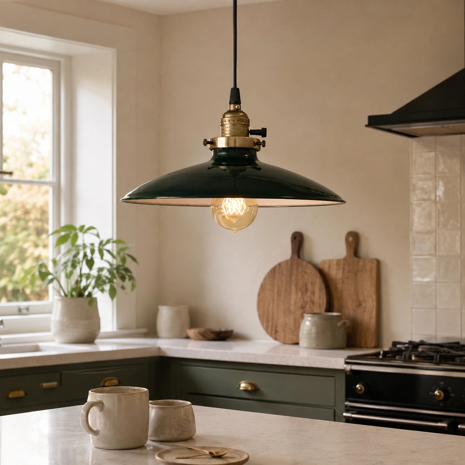 Vintage Industrial Metal Pendant Light