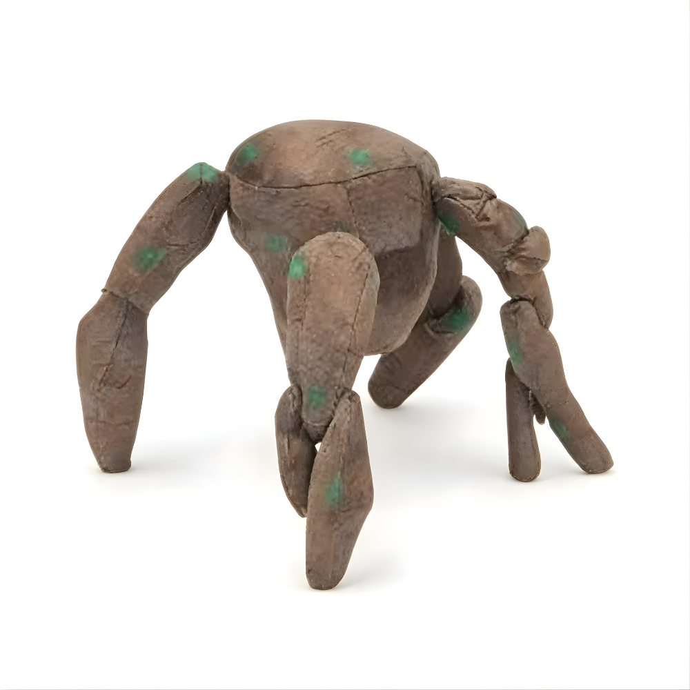 Brown 1 plush character shown standing