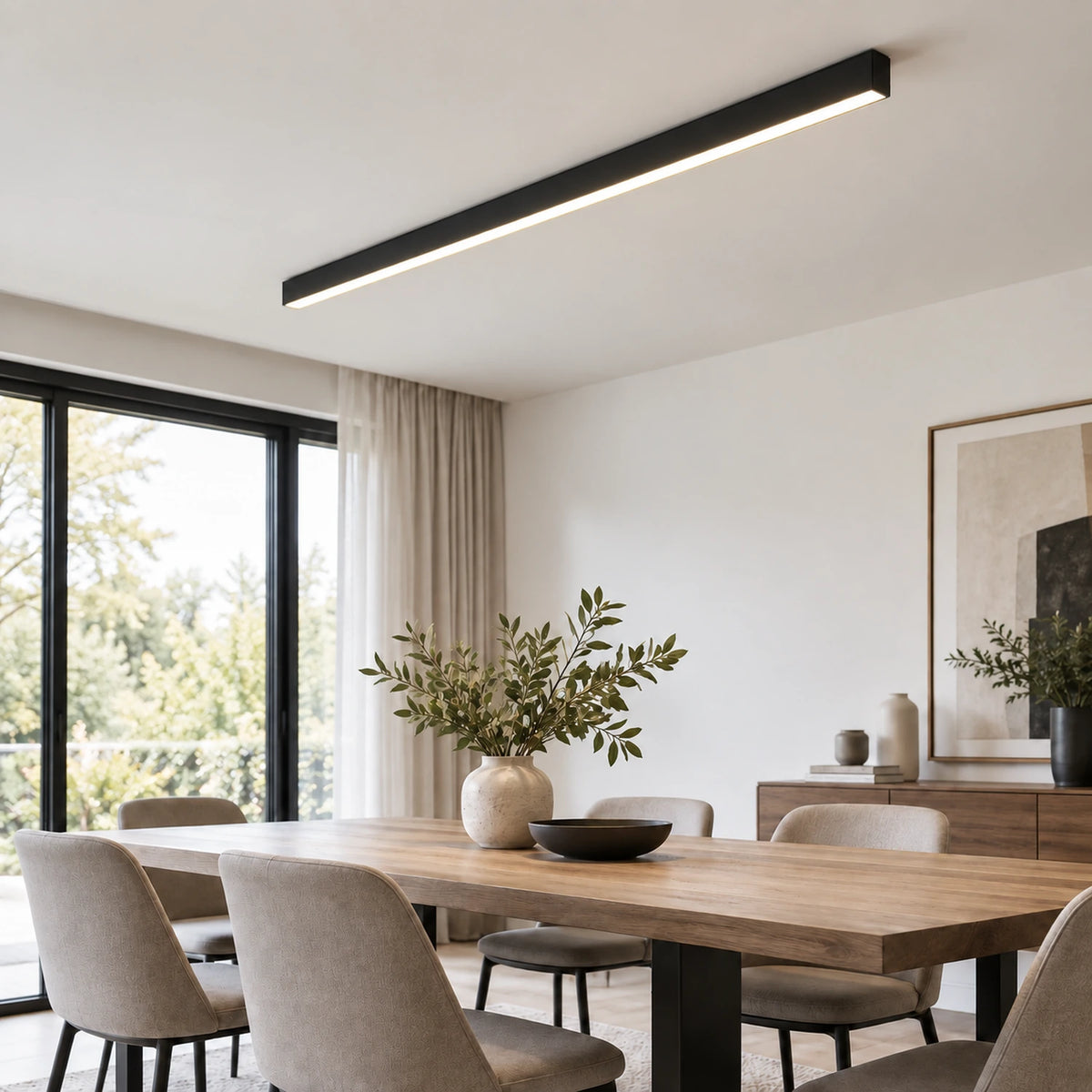 Minimalist Linear LED Ceiling Light