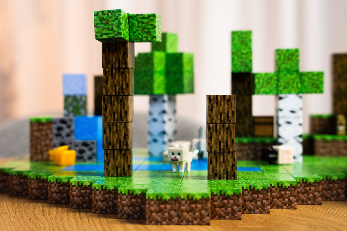 Tree-pattern magnetic cube details