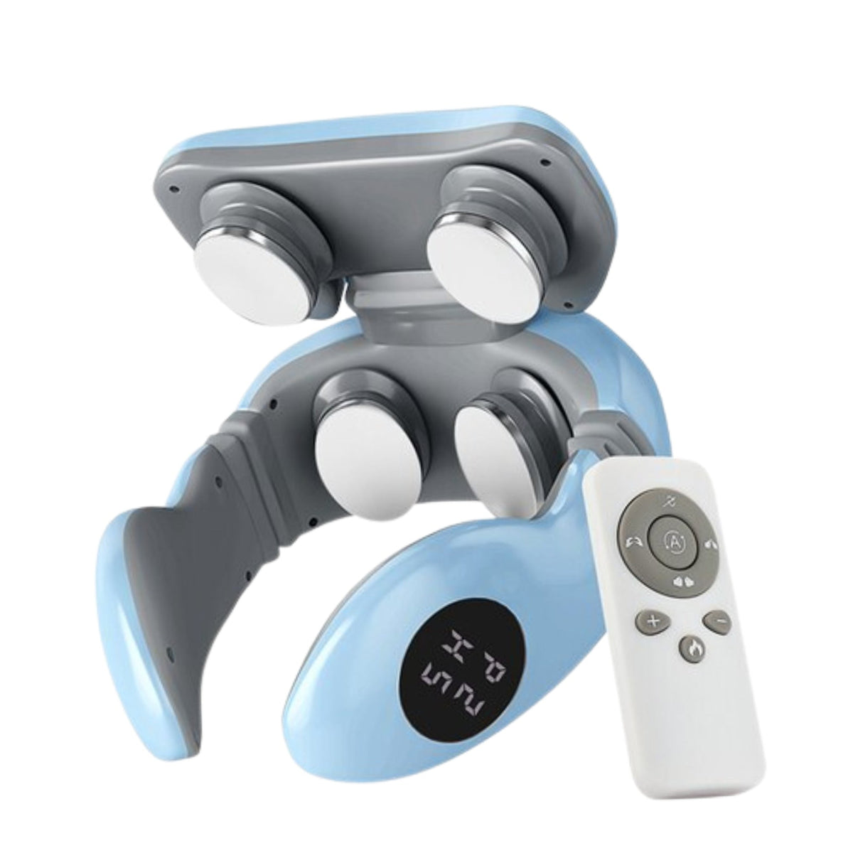 Blue TENS neck massager