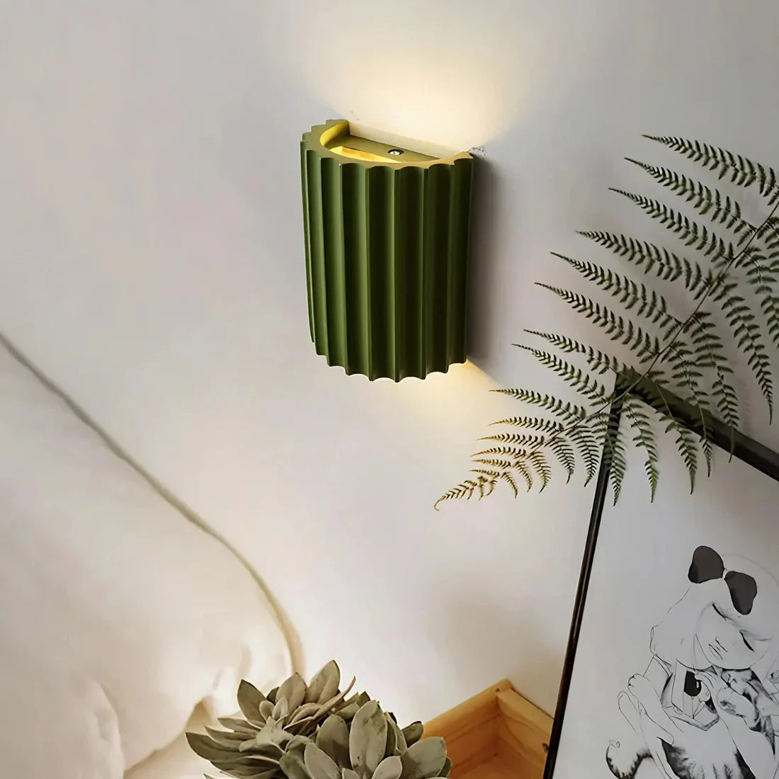 Nordic Minimalist LED Wall Lamp Macaron Resin