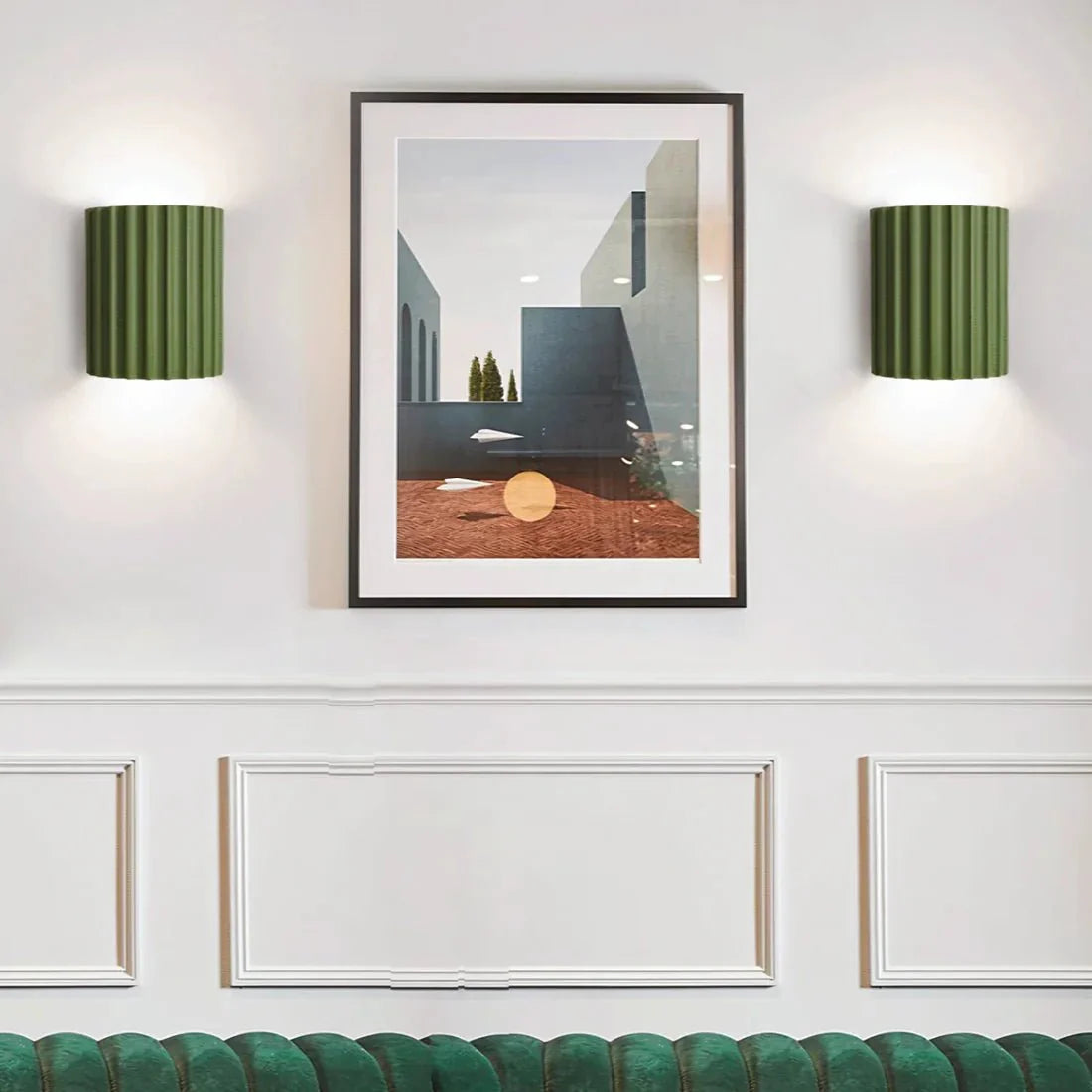 Nordic Minimalist LED Wall Lamp Macaron Resin