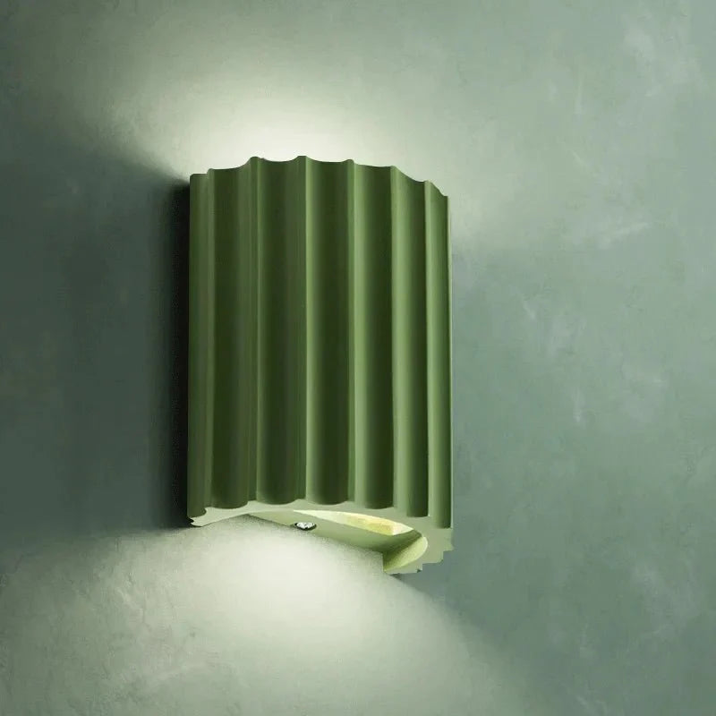 Nordic Minimalist LED Wall Lamp Macaron Resin