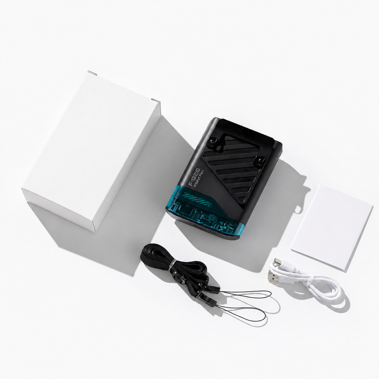 Portable Rechargeable Waist Fan with Belt Clip