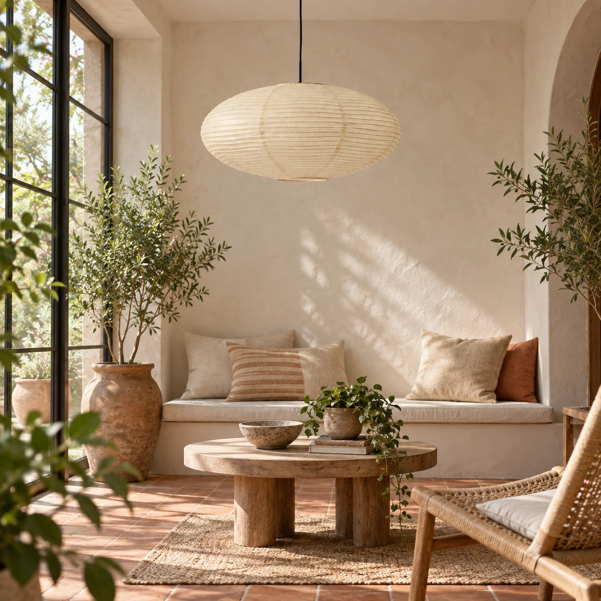 Wabi Sabi Paper Pendant Light