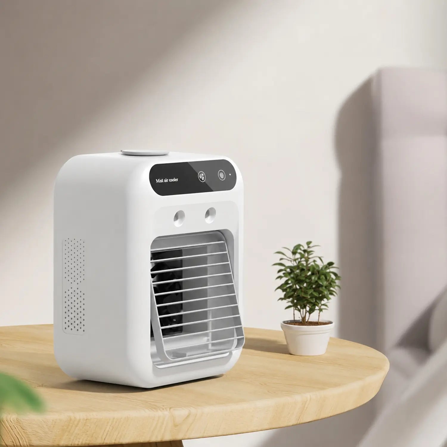 Portable USB Air Cooler with Water Tank & Rechargeable Battery