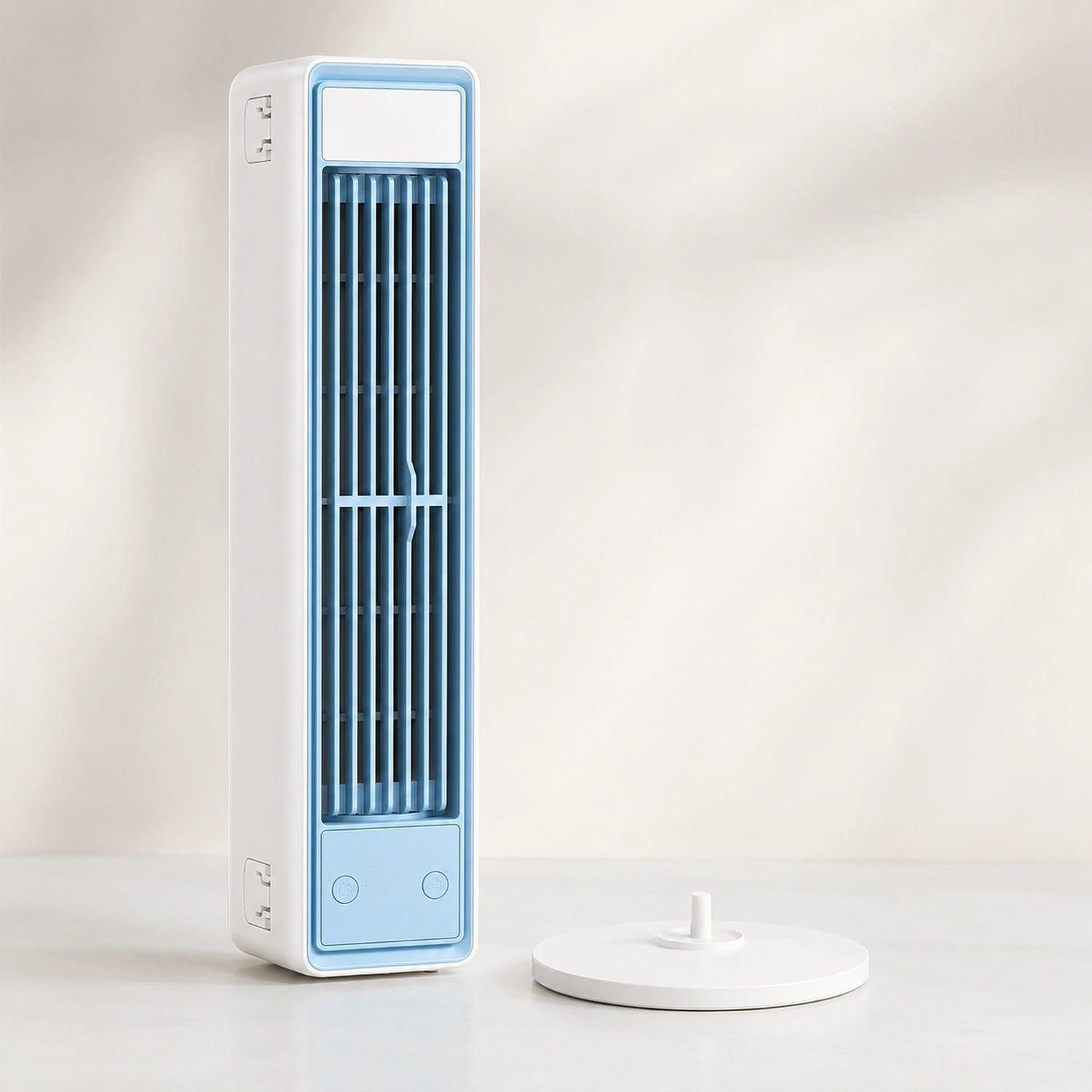 Portable Bladeless Tower Fan with Oscillation