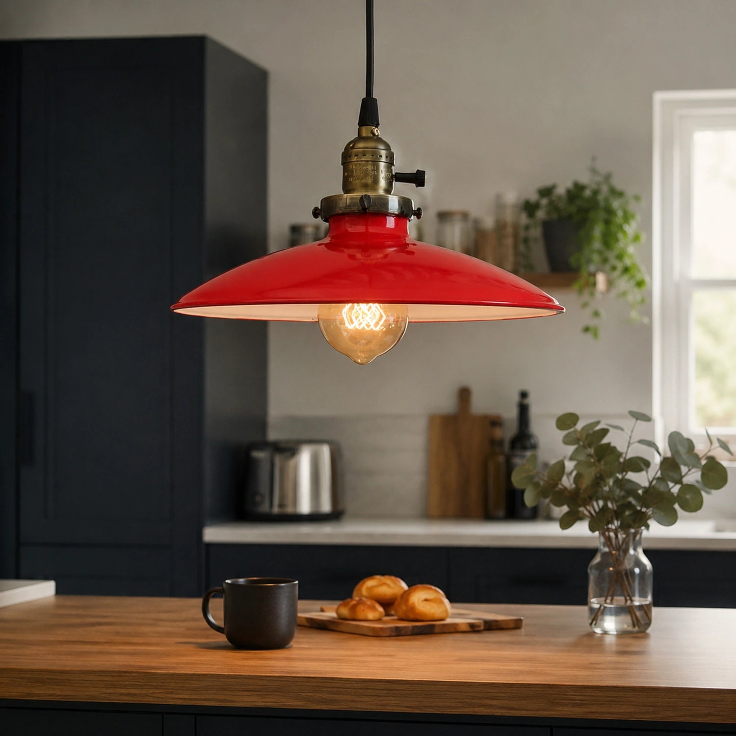 Vintage Industrial Metal Pendant Light