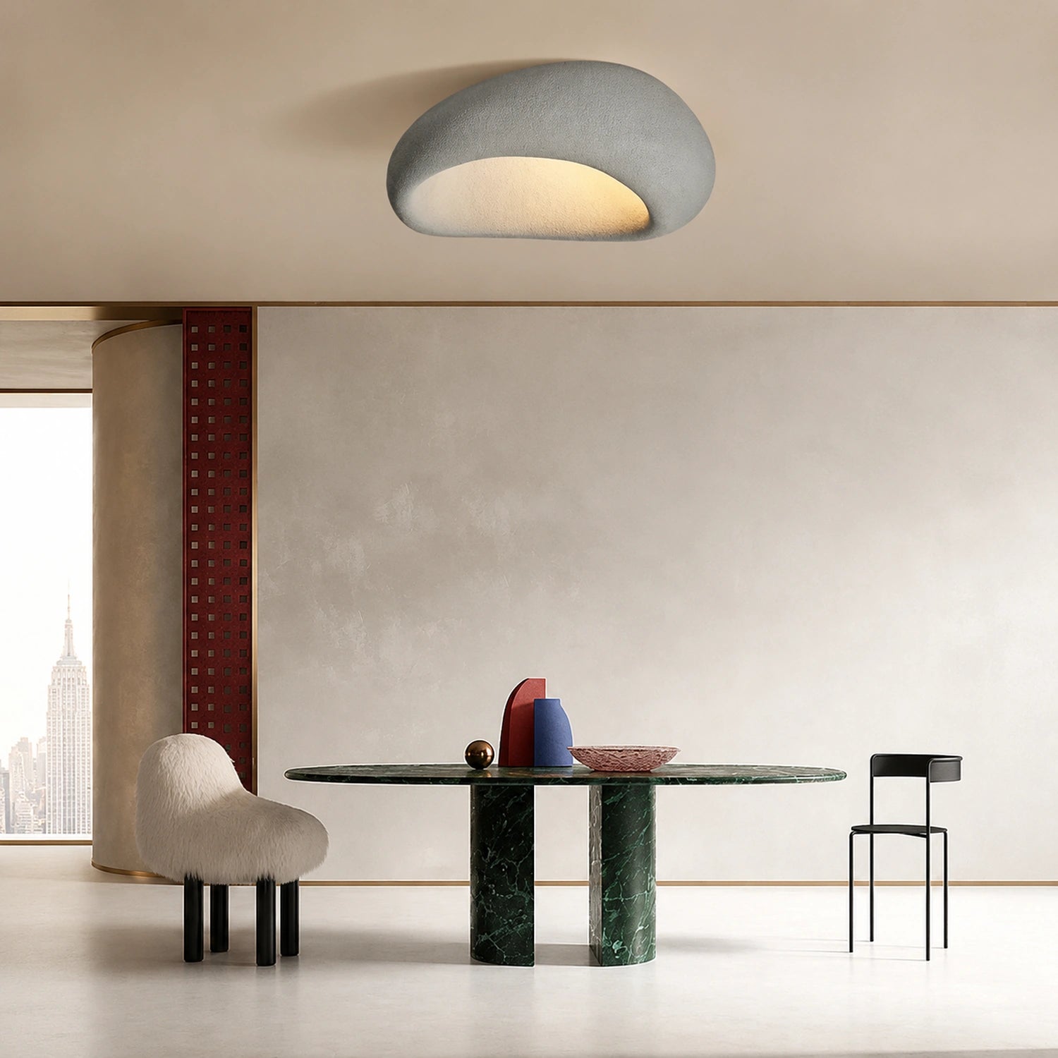 Nordic Wabi Sabi Style LED Ceiling Light