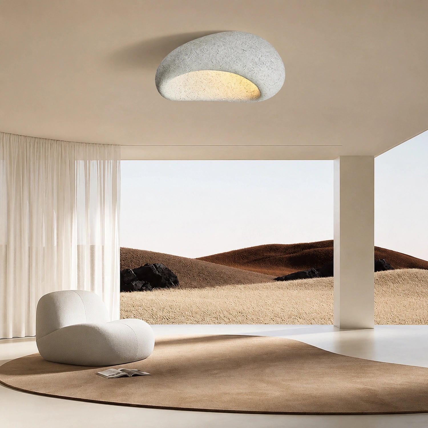 Nordic Wabi Sabi Style LED Ceiling Light
