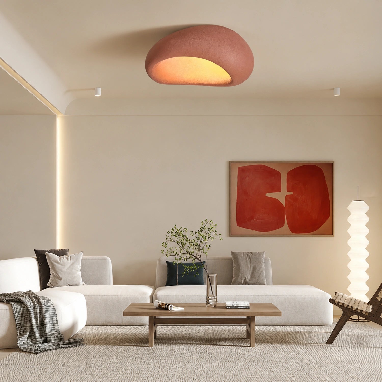 Nordic Wabi Sabi Style LED Ceiling Light