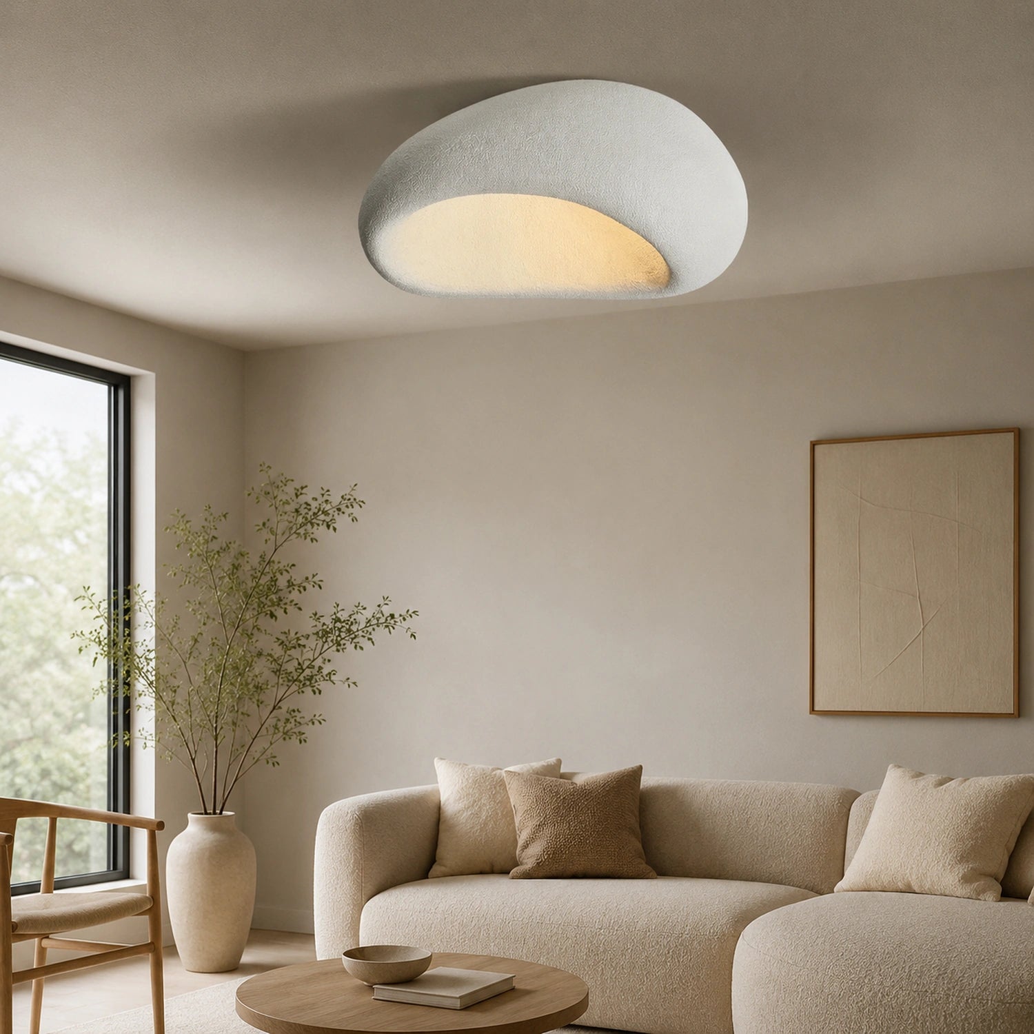 Nordic Wabi Sabi Style LED Ceiling Light