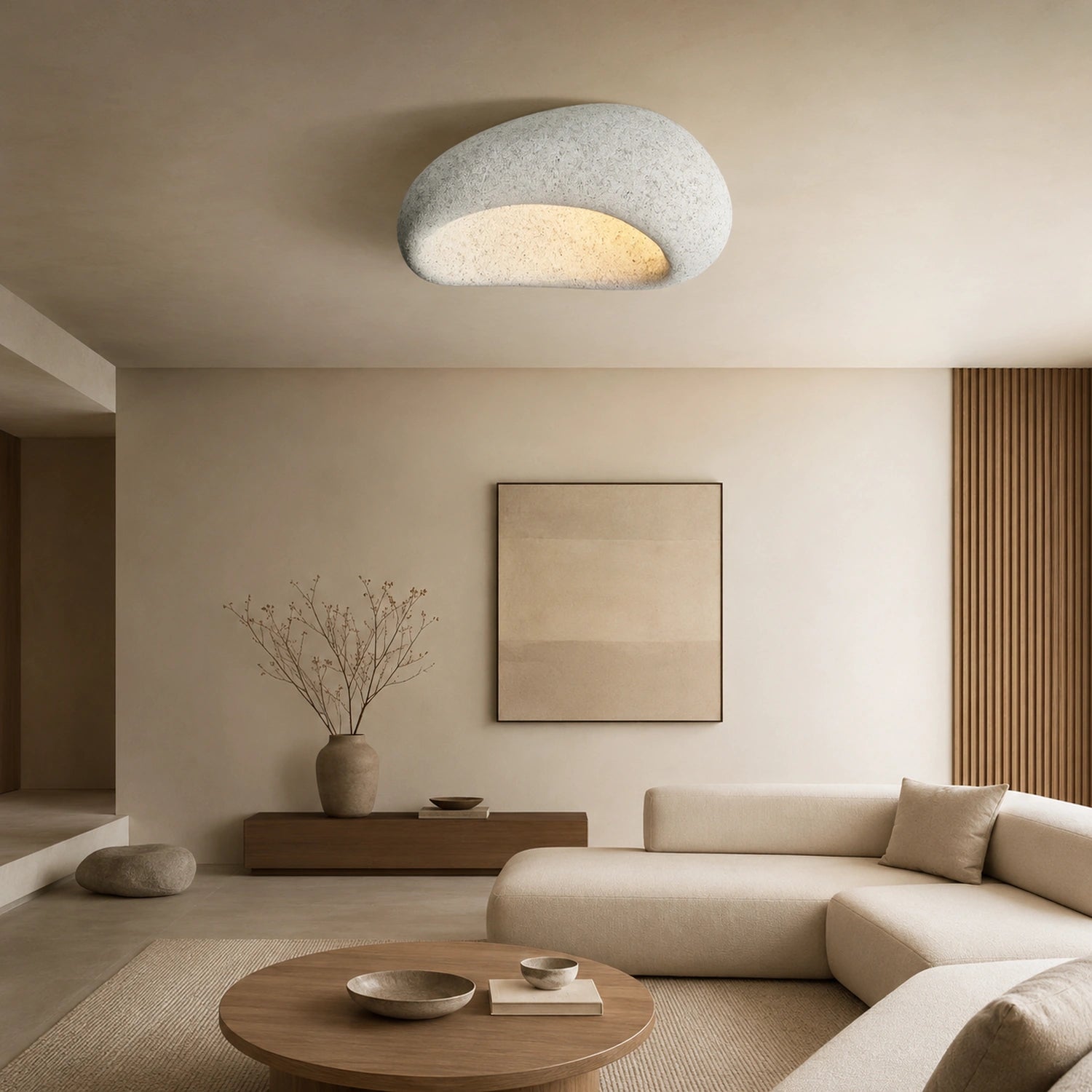Nordic Wabi Sabi Style LED Ceiling Light