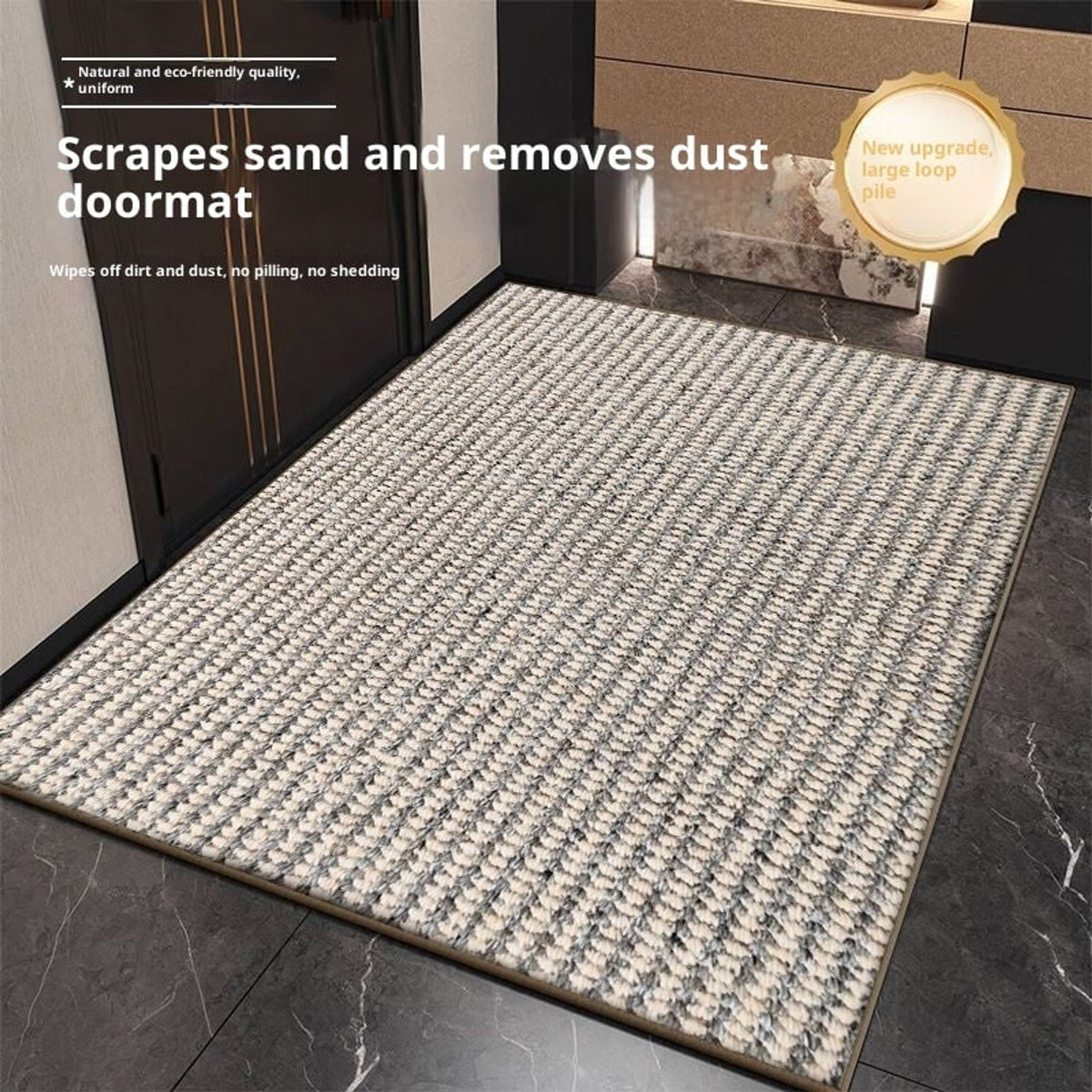 Silver grey woven mat texture